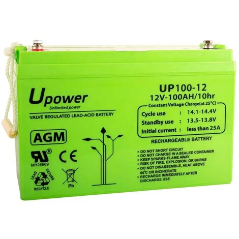 Batería AGM UP100-12 de 100 Ah