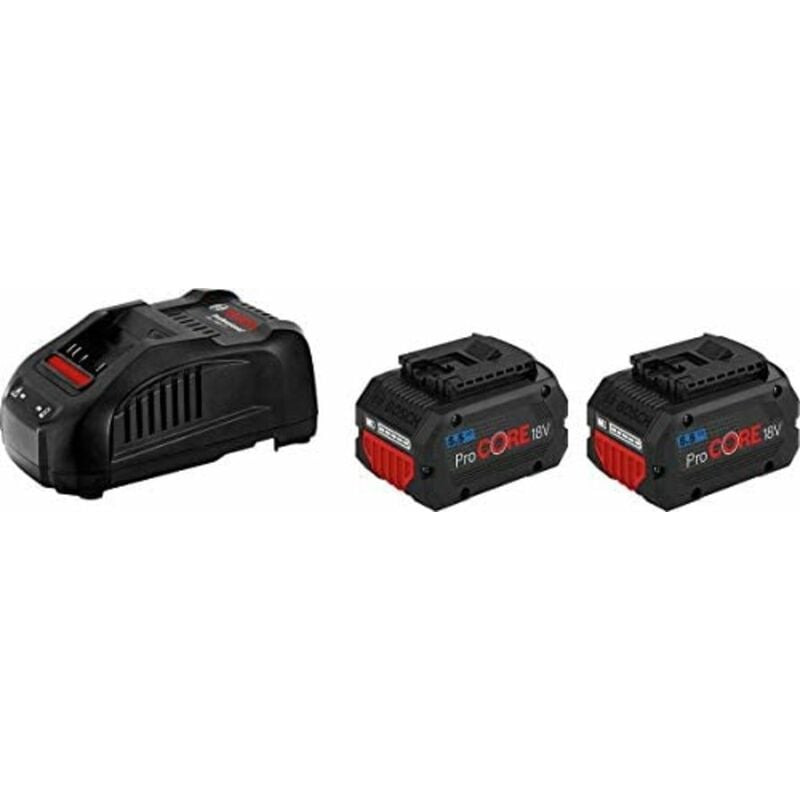 

Bosch Professional 18V System ProCORE18V 5.5Ah - Set baterías de litio + cargador (2 baterías x 5.5 Ah + cargador GAL 1880 CV)