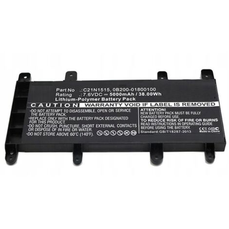 Batería CoreParts MBXAS-BA0060 de 4 celdas, 38 Wh, 7,6 V