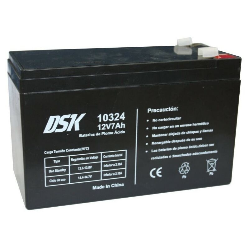 

Batería de 12V para Patinetes eléctricos (Batería de Gel 12v 7Ah L15xA9,4x6,5cm)