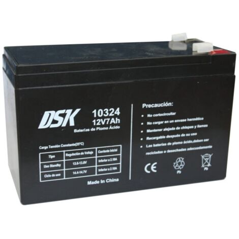 Batería  de 12V para Patinetes eléctricos (Batería de Gel 12v 7Ah L15xA9,4x6,5cm)