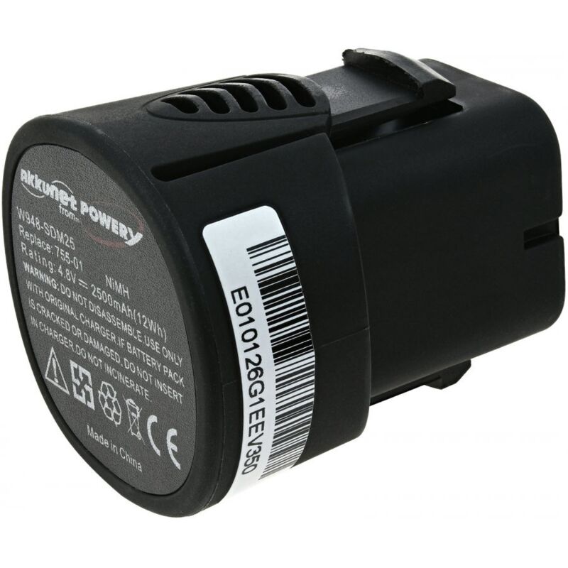 

Powery - Batería de alta capacidad compatible con Dremel modelo 755-01