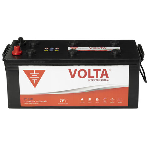 Batería de camión PROFESSIONAL 185AH 1250A Borne +Dcha. Medidas 513x223x223mm
