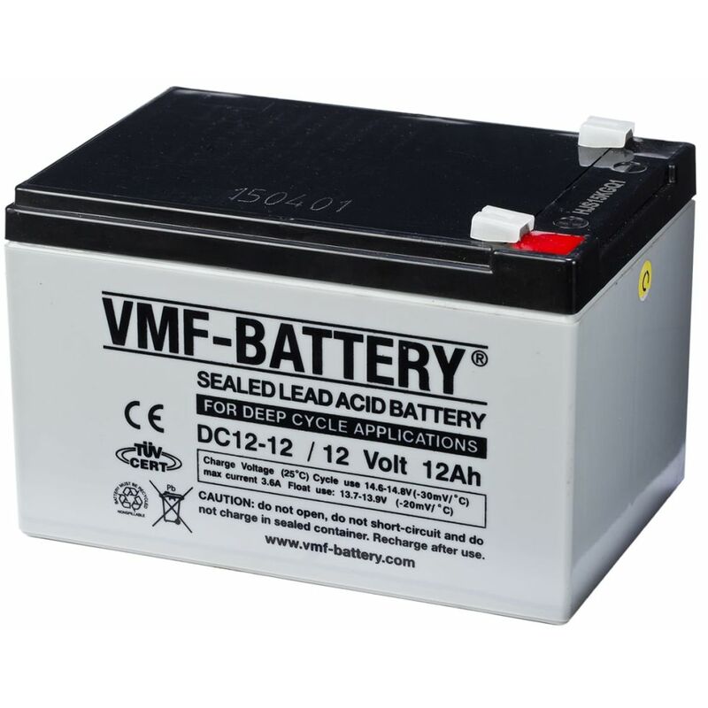 

Batería de ciclo profundo AGM VMF DC12-12, 12 V, 12 Ah - Marrón