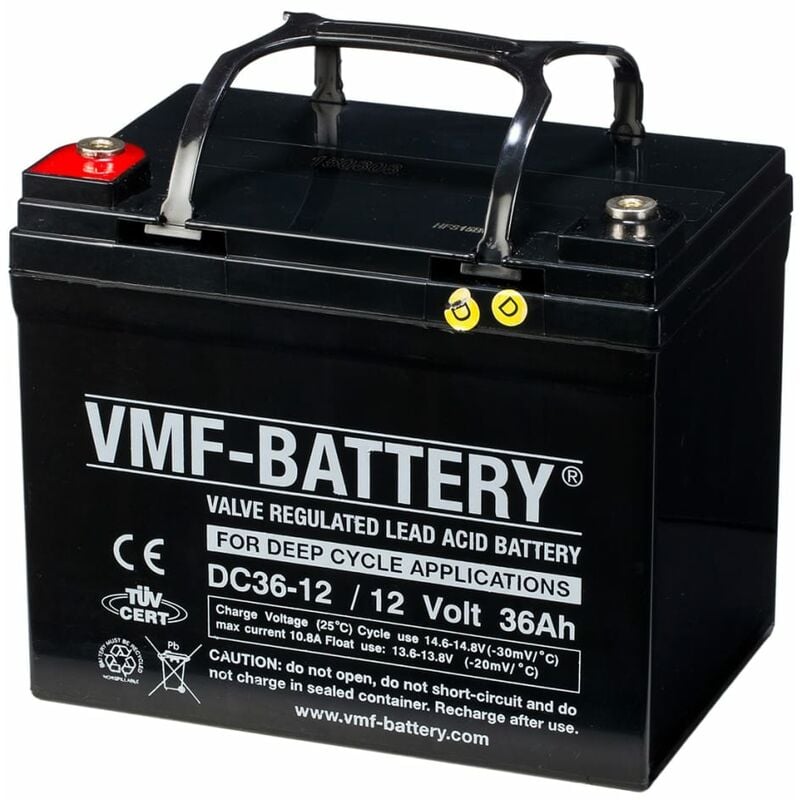 

Batería de ciclo profundo AGM DC36-12, 12 V, 36 Ah - Púrpura - VMF