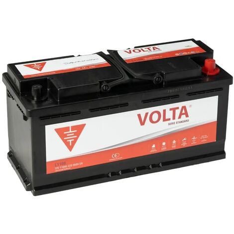 VOLTA BATERÍAS Batería de Coche 110Ah 950A EN Standard Volta L1100D