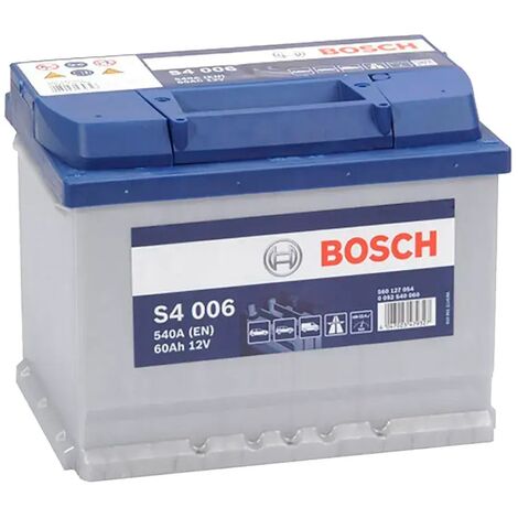 Batería de coche 60 Ah 540 A EN Bosch S4006 + Izquierda