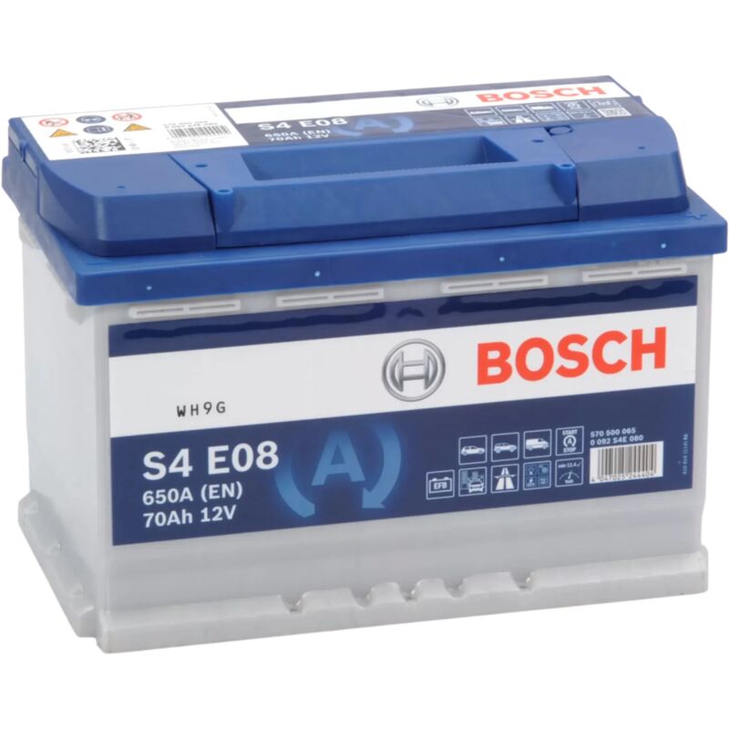 

Batería de Coche Bosch 70Ah 650A EN S4E08 borne + dcha