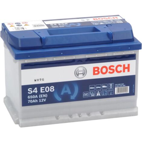 Batería de Coche Bosch 70Ah 650A EN S4E08 borne + dcha