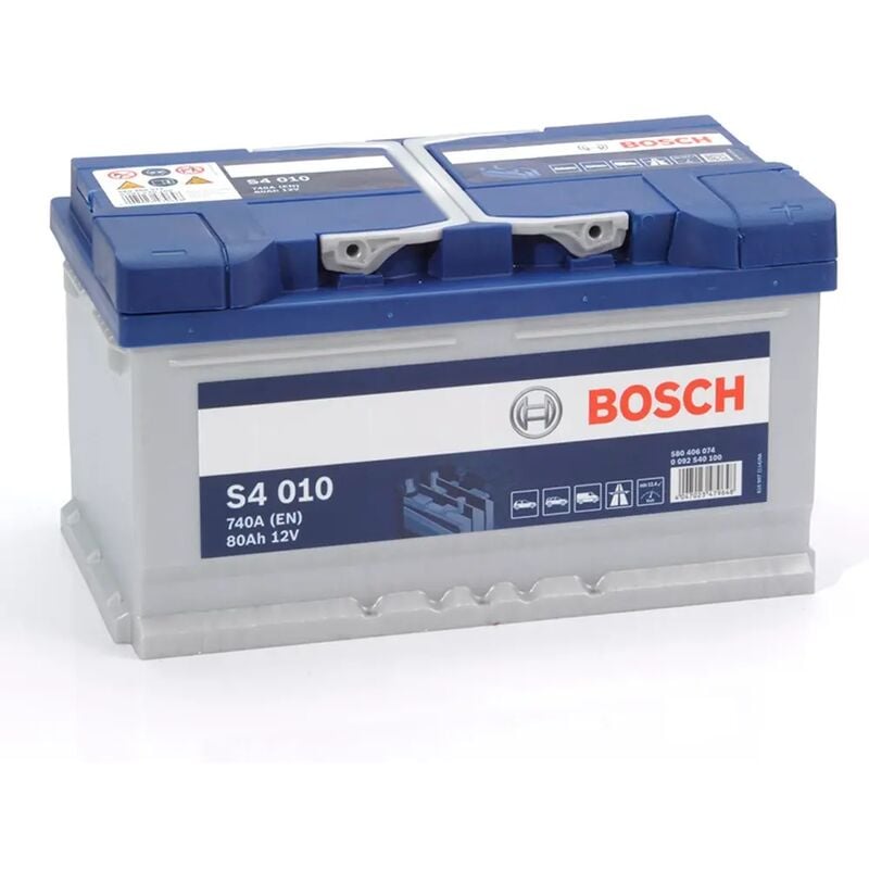 

Batería de Coche Bosch 80Ah 740A EN S4010 borne + dcha