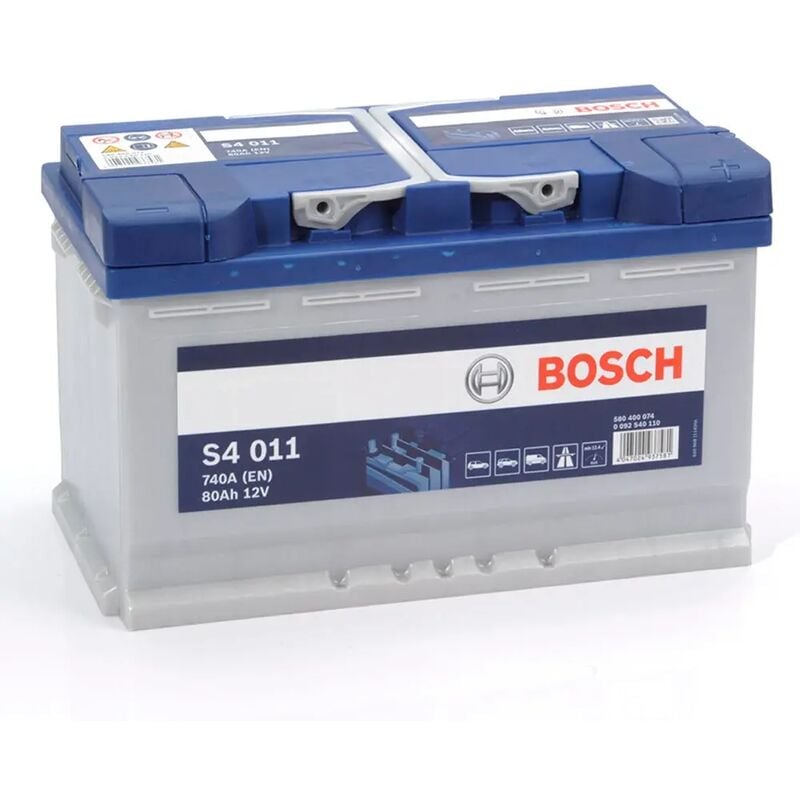 

Batería de Coche Bosch 80Ah 740A EN S4011 borne + dcha