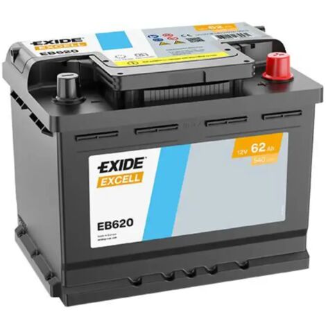Batería de coche Exide EB620 62Ah 540A