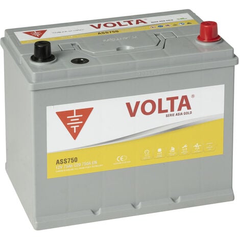 Batería De Coche Start Stop EFB 75Ah 730 A EN Volta SS750D - Volta Baterias