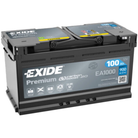 Batería de coche Tudor 100Ah EA1000 Exide