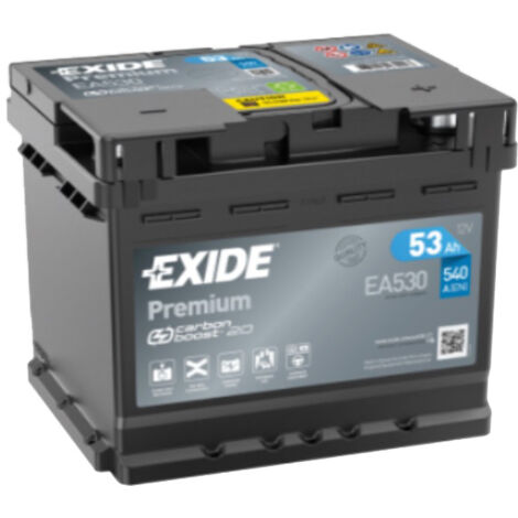 Batería de coche Tudor 53Ah EA530 Exide