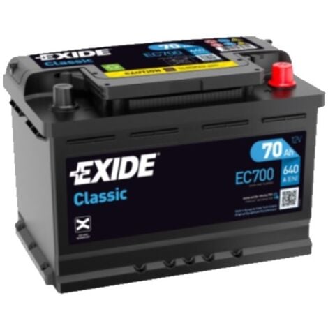 Batería de coche Tudor 70Ah EC700 Exide