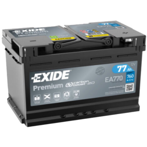 Batería de coche Tudor 77Ah EA770 Exide