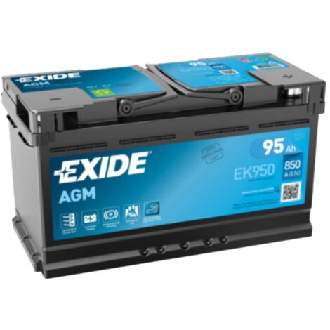 Batería de coche Tudor 95Ah EK950 Exide AGM