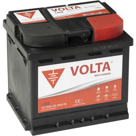 Batería de coche Volta STANDARD 12V 45AH 360A 207x175x190mm +Dcha.