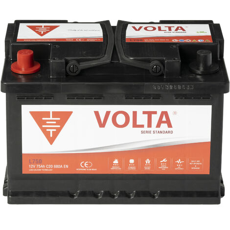 Batería de coche Volta STANDARD 12V 75AH 680A 278x175x190mm +Izq.
