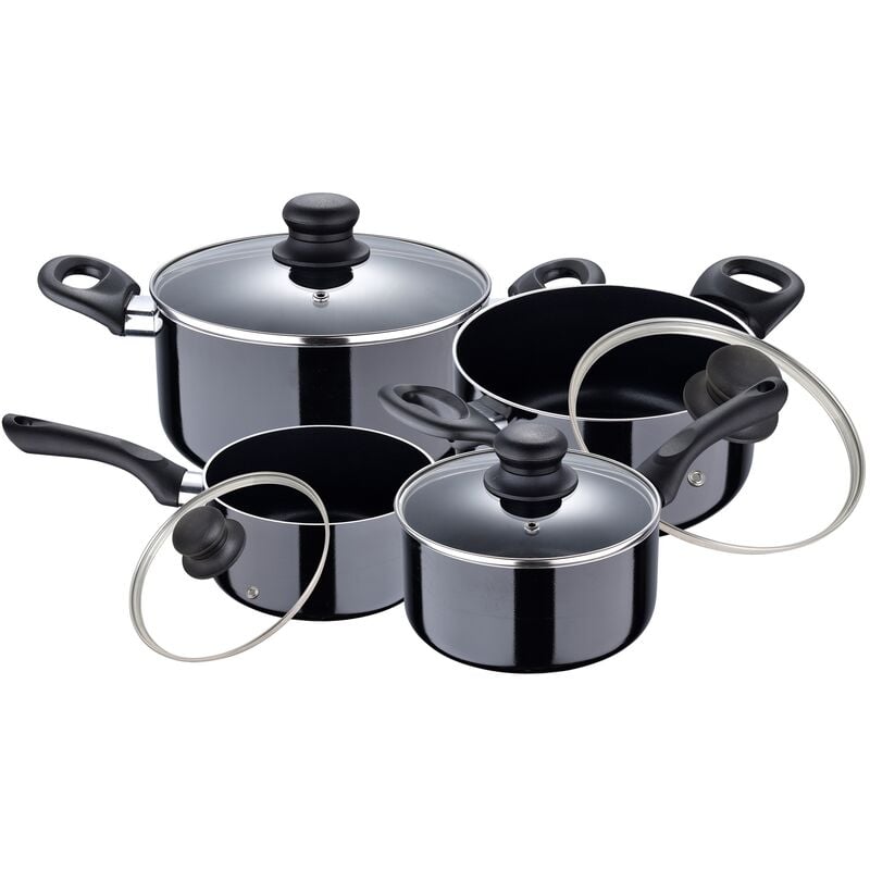 

Batería de cocina 8 piezas SAN IGNACIO Porto fabricada en aluminio prensado apta para induccion