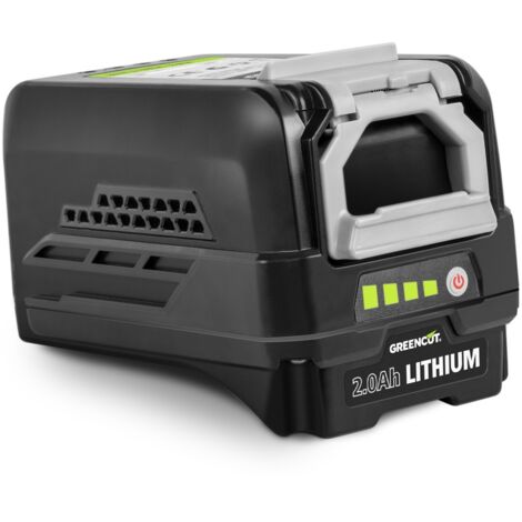 Batería de litio BT402L con capacidad de 2.0Ah y voltaje de 40V, pantalla LCD, compatible gama 40V TECH - Greencut