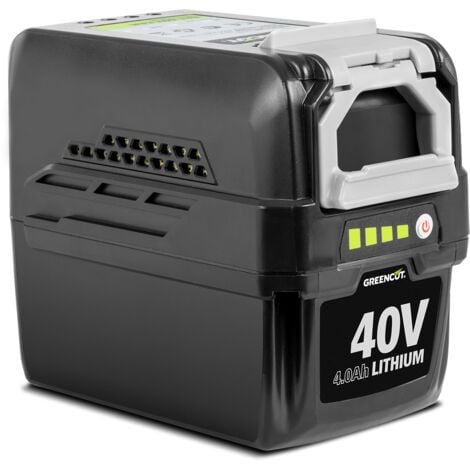 Batería de litio BT404L con capacidad de 4.0Ah y voltaje de 40V, pantalla LCD, compatible gama 40V TECH - Greencut