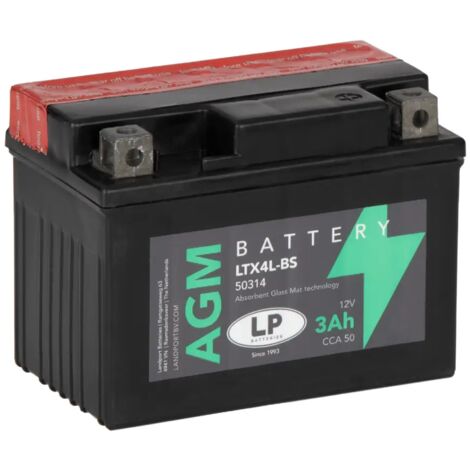 Batería de Moto 3Ah 12V LP LTX4L-BS