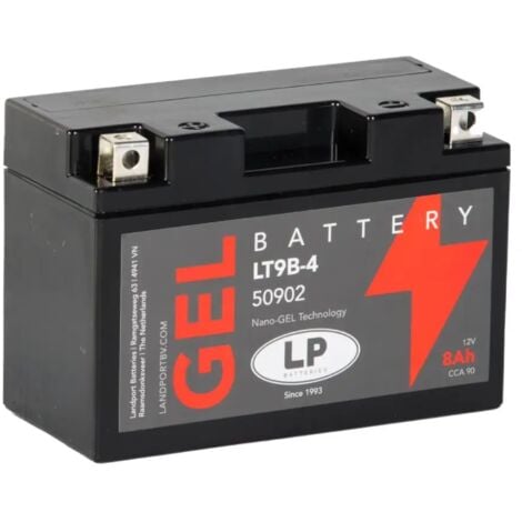 LANDPORT Batería de Moto 8Ah 12V LP LT9B-4