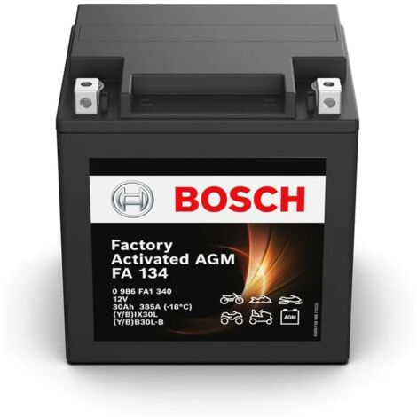 Batería de Moto Bosch FA134 (YB30L-B/YBIX30L) 30Ah 385A 12V