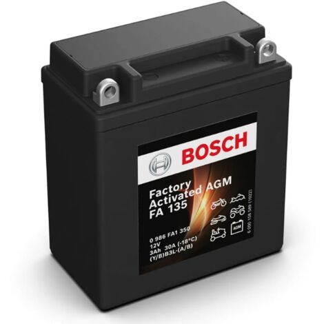 Batería de Moto BOSCH FA135 (YB3L-A/B) 3Ah 30A 12V