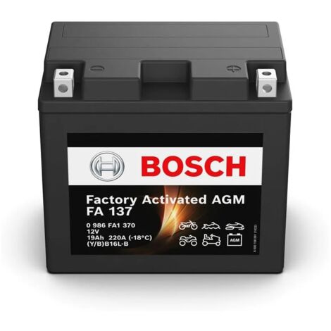 Batería de Moto Bosch FA137 (YB16L-B) 19Ah 220A 12V