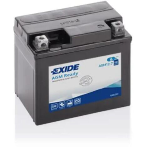 Batería De Moto Exide AGM12-7 (12V 6Ah)