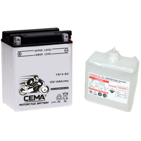 Batería de moto YB14-B2 Plomo ácido CB14-B2