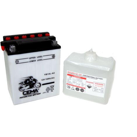 Batería de moto YB14L-A2 Plomo ácido CB14L-A2