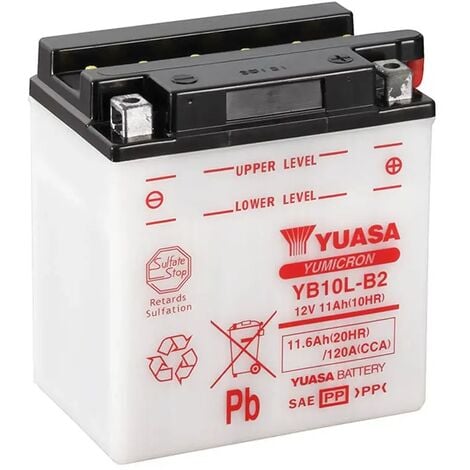 Batería de Moto YUASA YB10L-B2 11Ah 12V