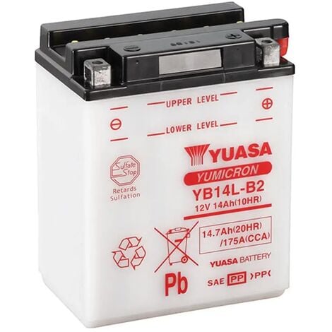 Batería de Moto YUASA YB14L-B2 14Ah 12V