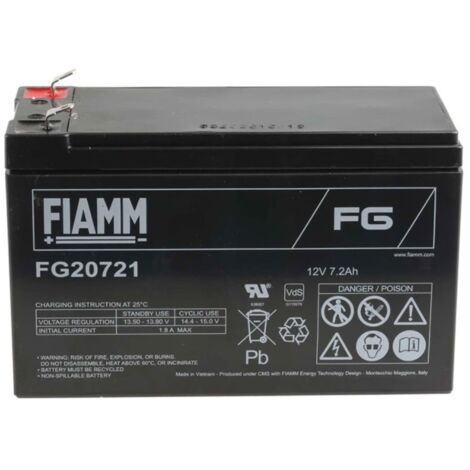 Batería de plomo Fiamm 12V 7Ah FG20721