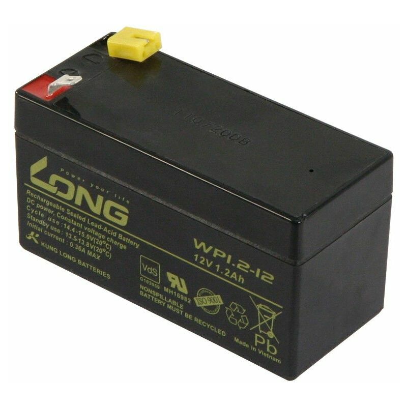 

ETT - Batería de plomo KUNG LONG WP12-12 12V / 1.2Ah VdS 97x43x53mm 06kg