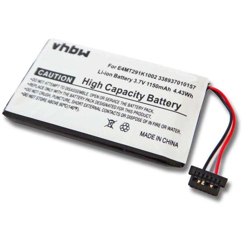 

Batería de polímero de Litio 1150mAh compatible con MITAC MIO C320 C323 C520 C520t C700 C720 C800 C810 etc. reemplaza E4MT291K1002 338937010157