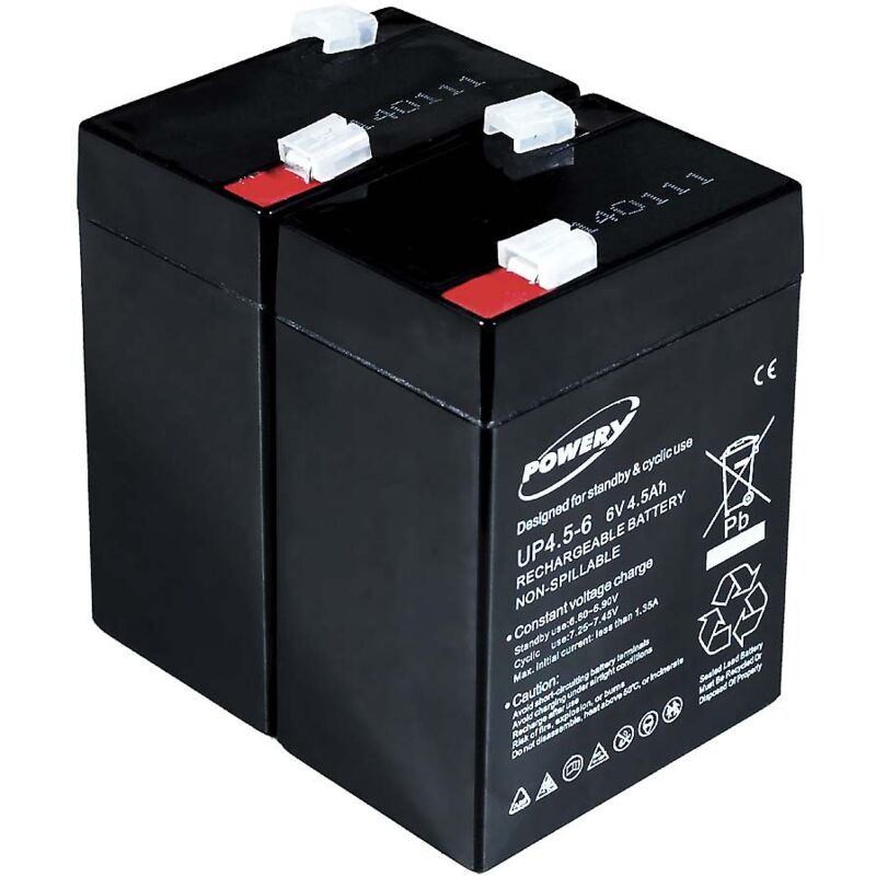 

Powery - Batería de Reemplazo para YUASA NP4-6