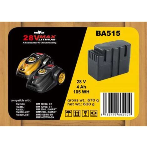 BATERIA DE REPUESTO DE 20V, 4,0AH PARA ROBOT CORTACESPED SILARO