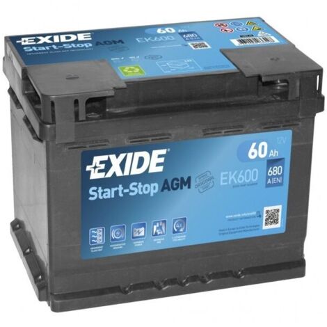 Batería Exide 60Ah EK600