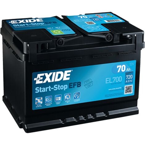 EXIDE Fulmen - Batterie voiture FULMEN Start-Stop EFB FL700 12V 70Ah 720A