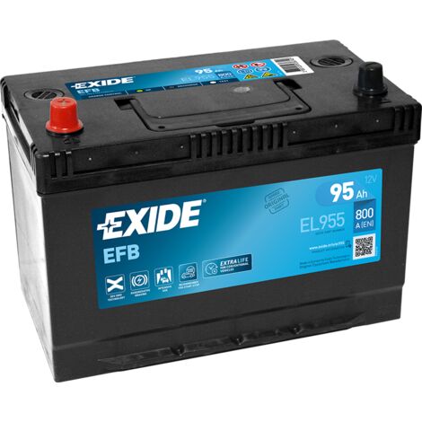 Batería EXIDE EFB EL955 D31 95AH 12V/E1 (30,6cm x 17,3cm x 22,2cm)