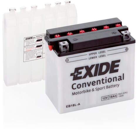 Batería moto 12V 11Ah EB10L-B2, YB10L-BP EXIDE Conventional