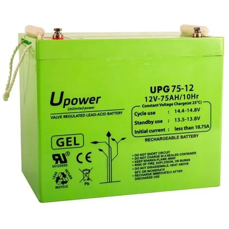 Batería GEL UPG75-12 de 75Ah