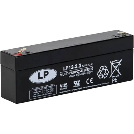Batería Industrial 12V 2.3Ah (20Hr) Landport – NSA LP12-2.3 T1 VDS