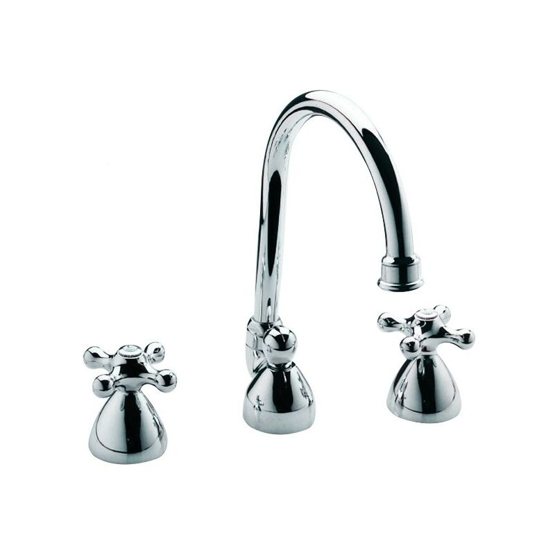 

Mezclador de lavabo de 3 orificios con caño regulable Mamoli Epoca 4575 | Cromo