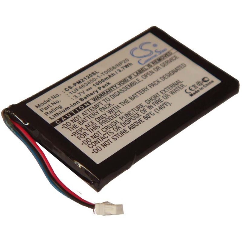 

BATERÍA LI-ION 1000mAh 3.7V apta para Pure Flip Video, M2120, Mino F360, Mino F360B, Mino M2120M sustituye a: 02404-0013-00, 1UF463450-1-T0058/NP20